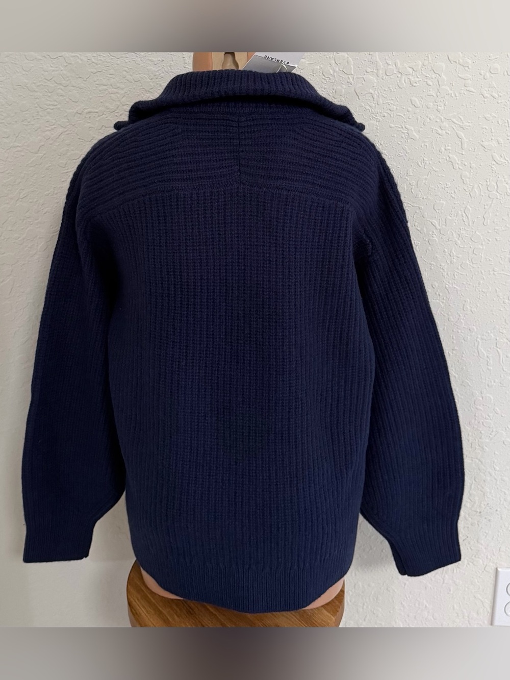 Everlane the Half Zip Sweater in Luxe Merino NWT - Picture 8 of 12